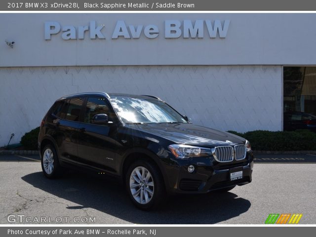 2017 BMW X3 xDrive28i in Black Sapphire Metallic