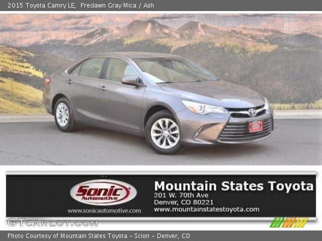 2015 Toyota Camry LE in Predawn Gray Mica