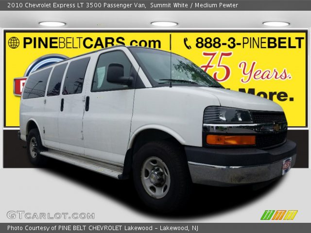2010 Chevrolet Express LT 3500 Passenger Van in Summit White