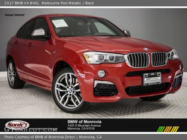 2017 BMW X4 M40i in Melbourne Red Metallic