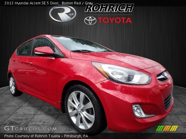 2013 Hyundai Accent SE 5 Door in Boston Red