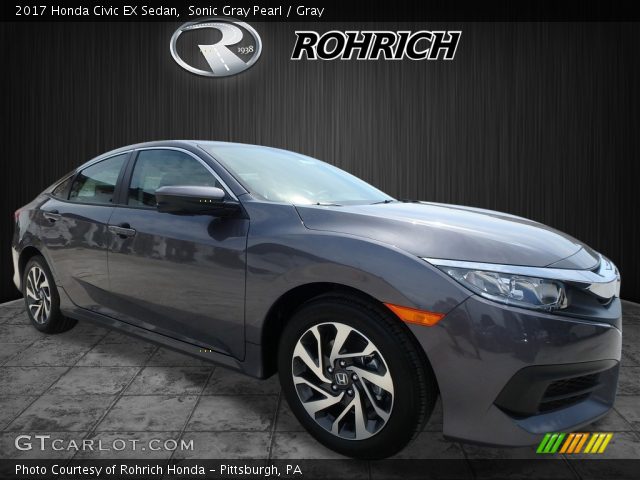 2017 Honda Civic EX Sedan in Sonic Gray Pearl