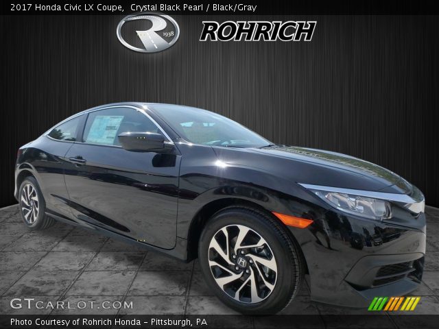 2017 Honda Civic LX Coupe in Crystal Black Pearl