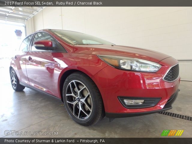 2017 Ford Focus SEL Sedan in Ruby Red
