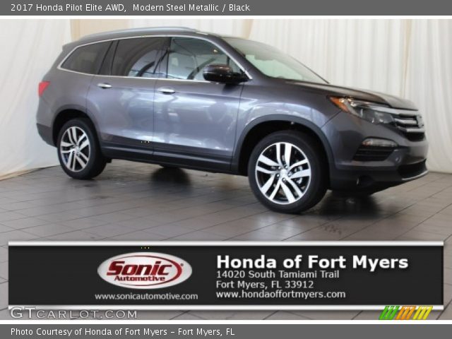 2017 Honda Pilot Elite AWD in Modern Steel Metallic
