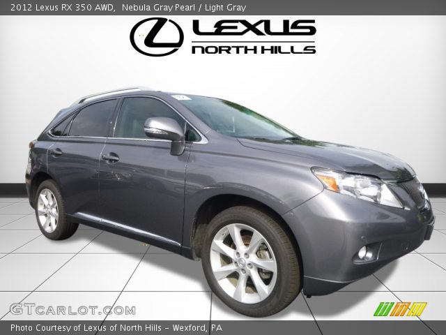 2012 Lexus RX 350 AWD in Nebula Gray Pearl