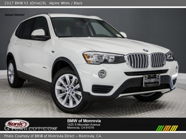 2017 BMW X3 sDrive28i in Alpine White