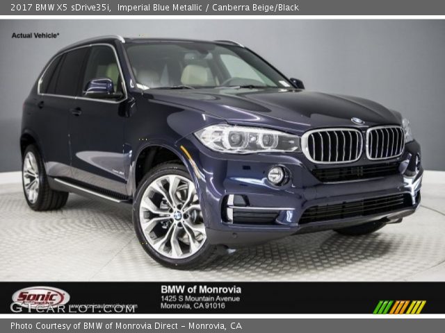 2017 BMW X5 sDrive35i in Imperial Blue Metallic