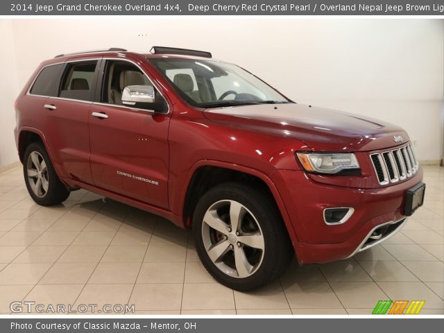 2014 Jeep Grand Cherokee Overland 4x4 in Deep Cherry Red Crystal Pearl