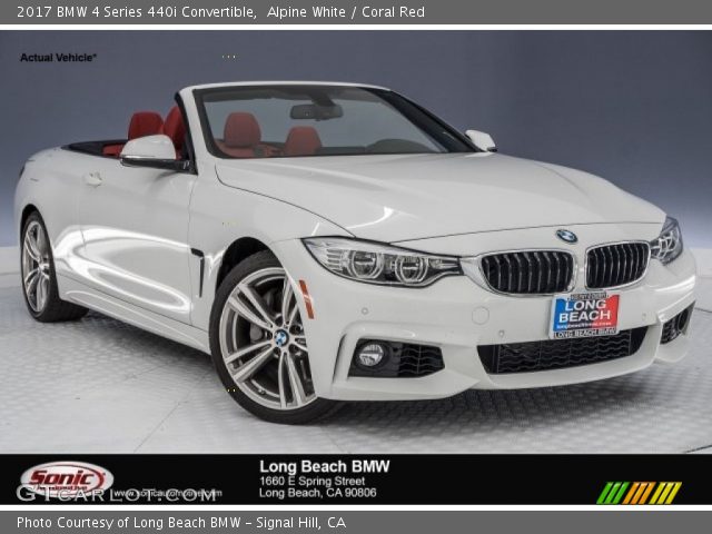 Alpine White 2017 Bmw 4 Series 440i Convertible Coral