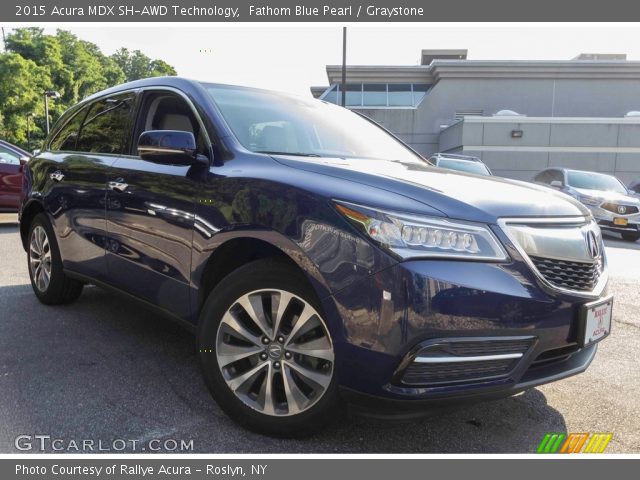 2015 Acura MDX SH-AWD Technology in Fathom Blue Pearl