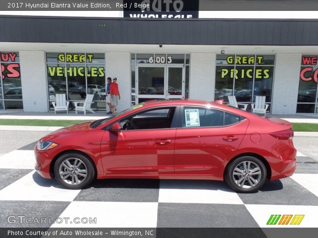 2017 Hyundai Elantra Value Edition in Red