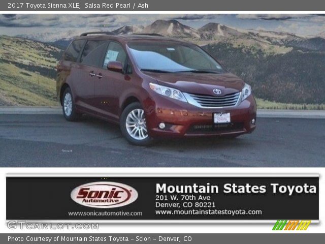 2017 Toyota Sienna XLE in Salsa Red Pearl
