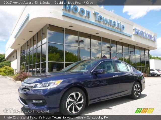 2017 Honda Accord EX-L Sedan in Obsidian Blue Pearl