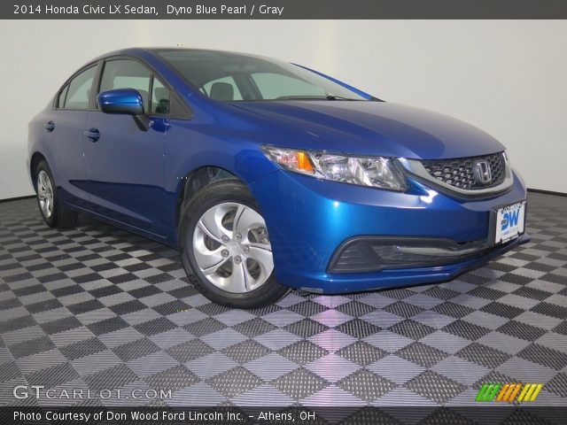 2014 Honda Civic LX Sedan in Dyno Blue Pearl