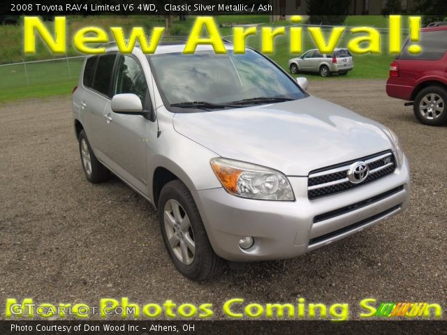 2008 Toyota RAV4 Limited V6 4WD in Classic Silver Metallic