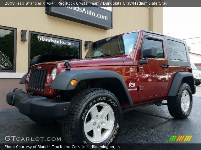 2008 Jeep Wrangler X 4x4 in Red Rock Crystal Pearl