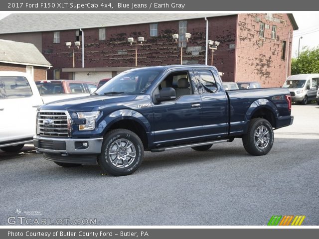 2017 Ford F150 XLT SuperCab 4x4 in Blue Jeans