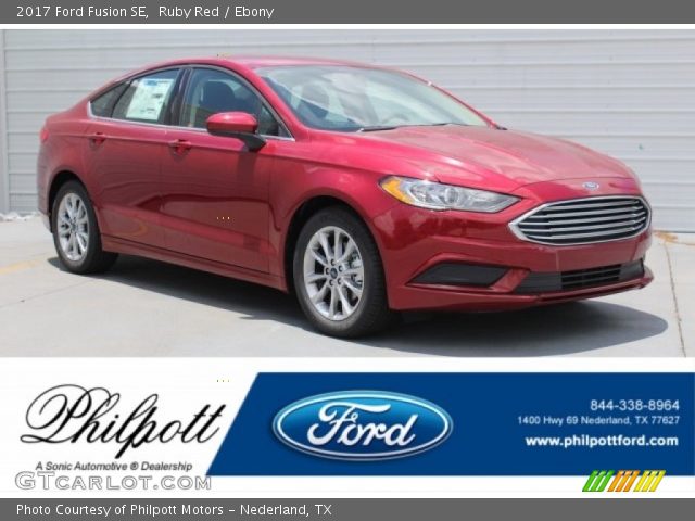 2017 Ford Fusion SE in Ruby Red