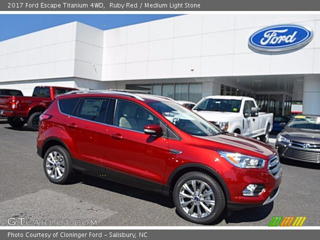 2017 Ford Escape Titanium 4WD in Ruby Red