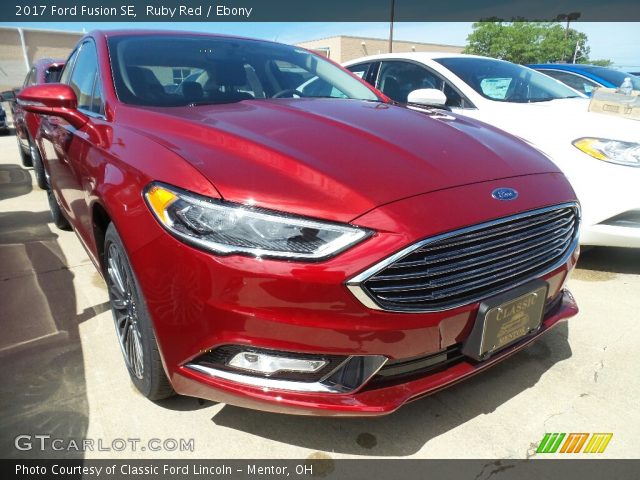 2017 Ford Fusion SE in Ruby Red