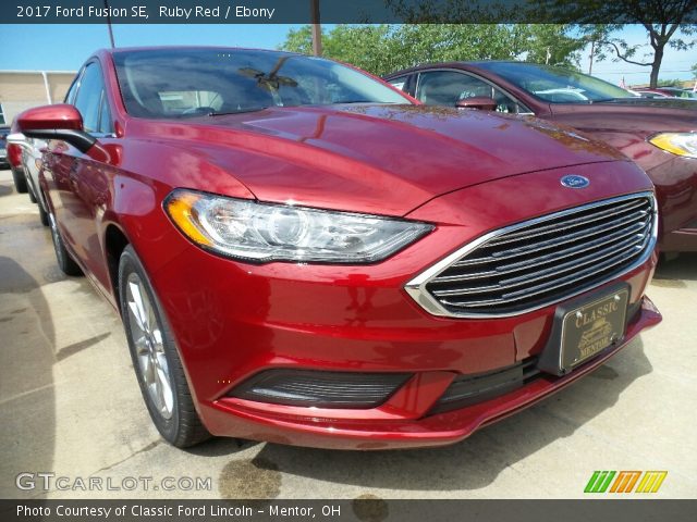 2017 Ford Fusion SE in Ruby Red