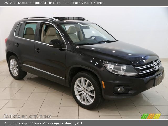 2012 Volkswagen Tiguan SE 4Motion in Deep Black Metallic