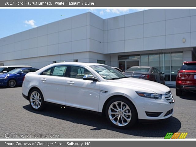 2017 Ford Taurus Limited in White Platinum