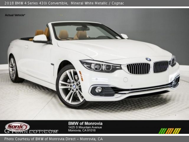 2018 BMW 4 Series 430i Convertible in Mineral White Metallic