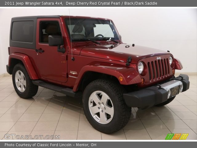 2011 Jeep Wrangler Sahara 4x4 in Deep Cherry Red Crystal Pearl
