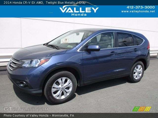 2014 Honda CR-V EX AWD in Twilight Blue Metallic