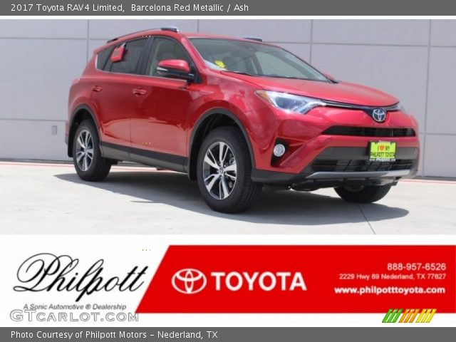 2017 Toyota RAV4 Limited in Barcelona Red Metallic