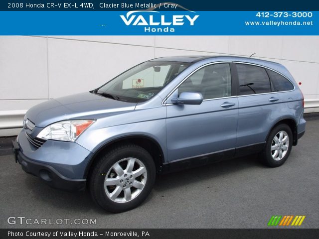 2008 Honda CR-V EX-L 4WD in Glacier Blue Metallic