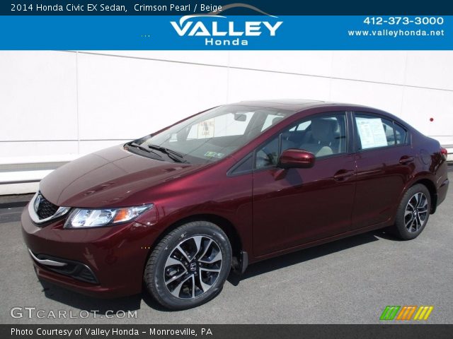 2014 Honda Civic EX Sedan in Crimson Pearl