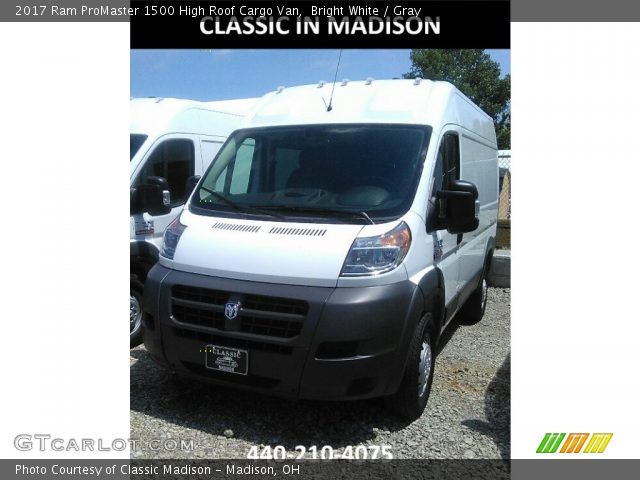 2017 Ram ProMaster 1500 High Roof Cargo Van in Bright White