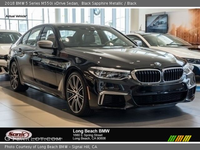 2018 BMW 5 Series M550i xDrive Sedan in Black Sapphire Metallic