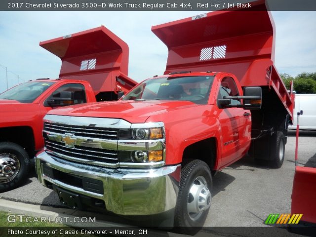 2017 Chevrolet Silverado 3500HD Work Truck Regular Cab 4x4 in Red Hot