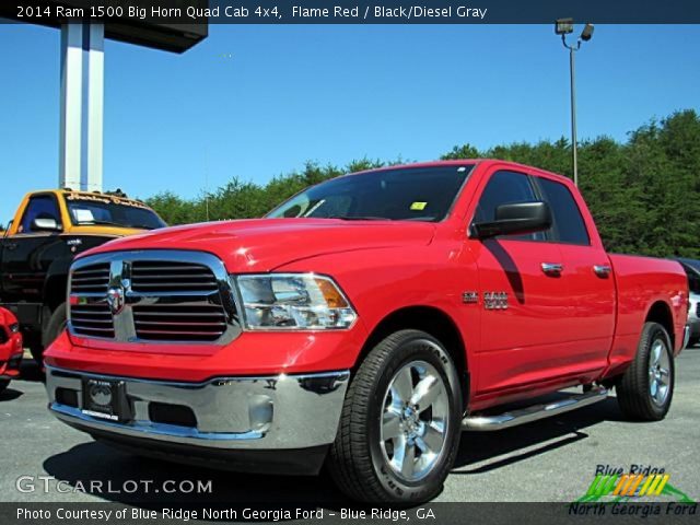 2014 Ram 1500 Big Horn Quad Cab 4x4 in Flame Red