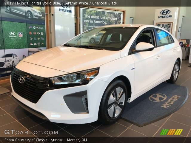 2017 Hyundai Ioniq Hybrid Blue in Ceramic White