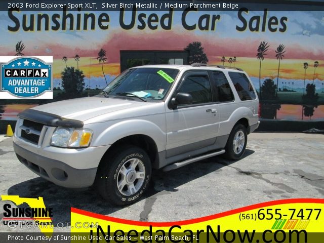 2003 Ford Explorer Sport XLT in Silver Birch Metallic