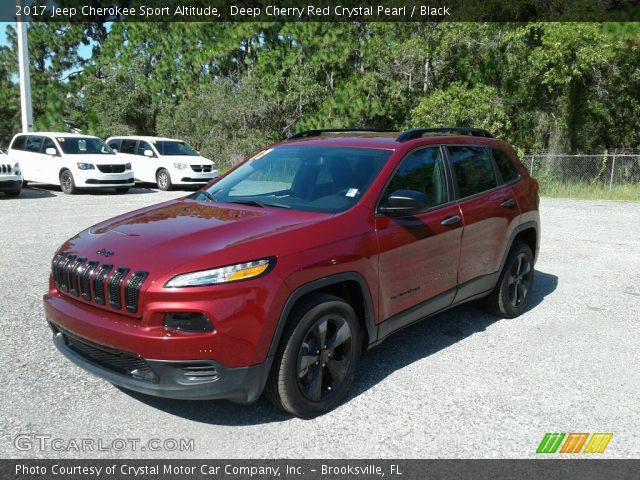 2017 Jeep Cherokee Sport Altitude in Deep Cherry Red Crystal Pearl