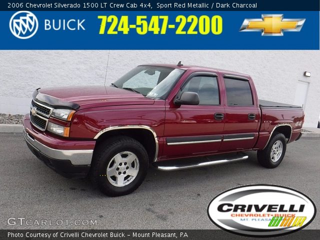 2006 Chevrolet Silverado 1500 LT Crew Cab 4x4 in Sport Red Metallic