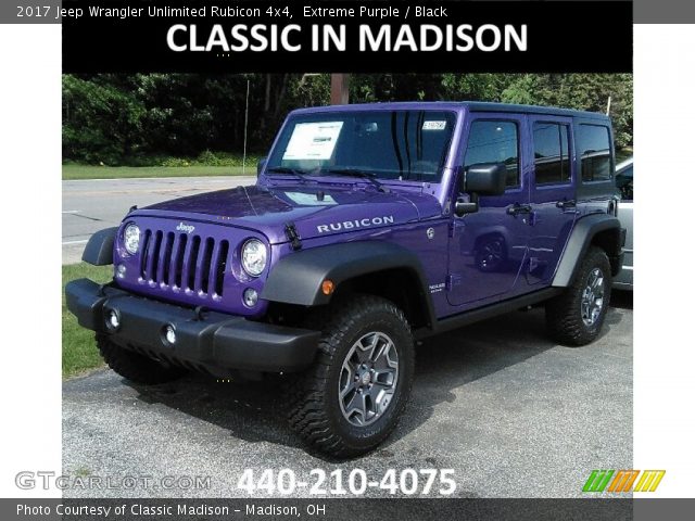 2017 Jeep Wrangler Unlimited Rubicon 4x4 in Extreme Purple