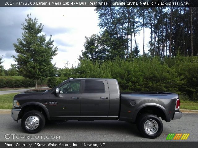 2017 Ram 3500 Laramie Mega Cab 4x4 Dual Rear Wheel in Granite Crystal Metallic