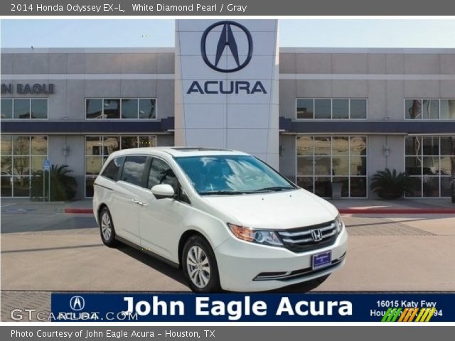 2014 Honda Odyssey EX-L in White Diamond Pearl