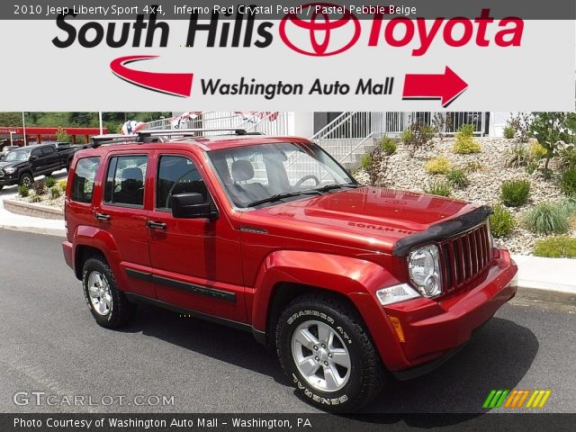 2010 Jeep Liberty Sport 4x4 in Inferno Red Crystal Pearl