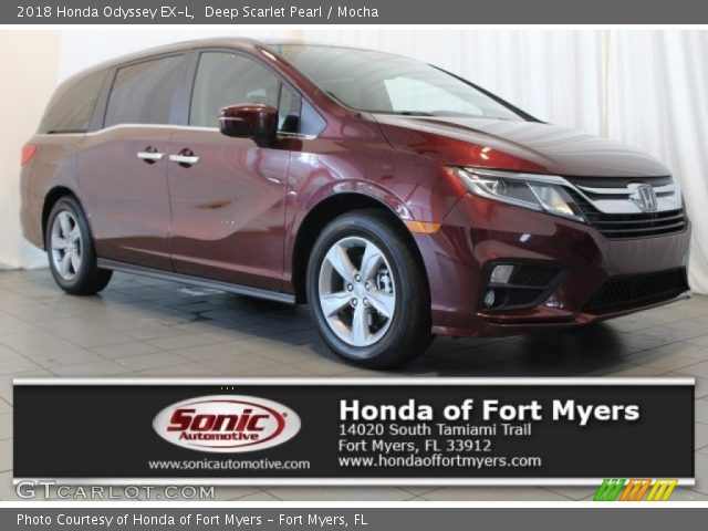 2018 Honda Odyssey EX-L in Deep Scarlet Pearl