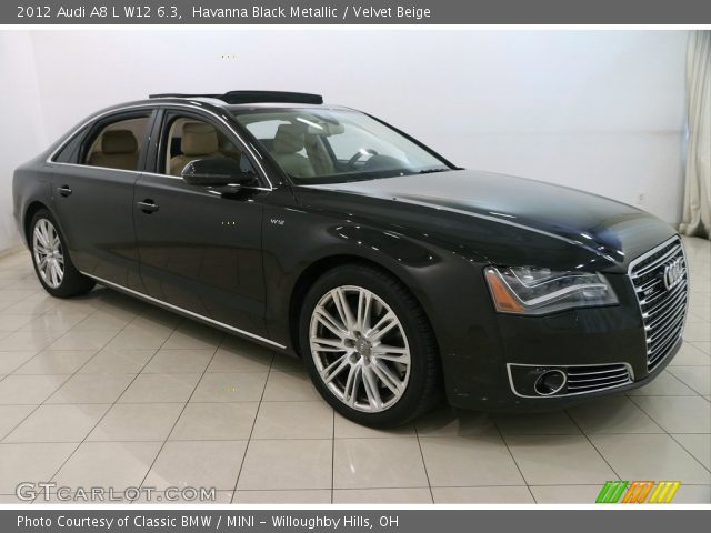 2012 Audi A8 L W12 6.3 in Havanna Black Metallic