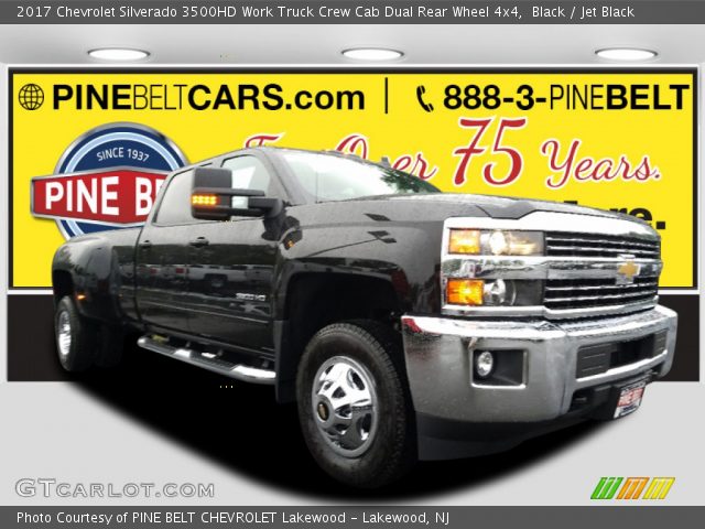 2017 Chevrolet Silverado 3500HD Work Truck Crew Cab Dual Rear Wheel 4x4 in Black