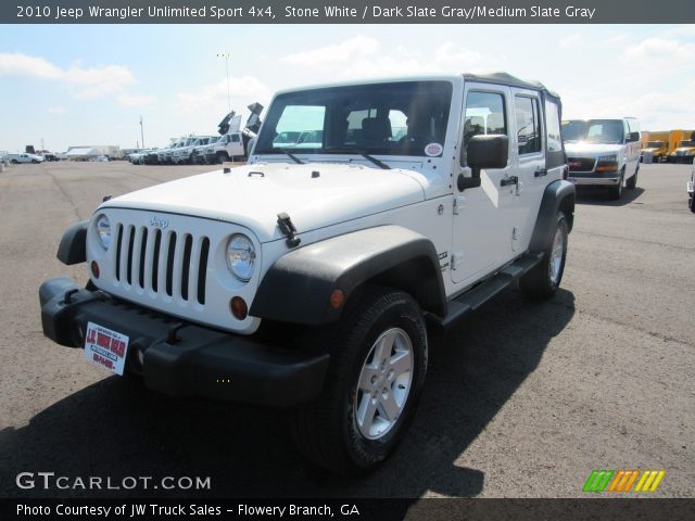 2010 Jeep Wrangler Unlimited Sport 4x4 in Stone White
